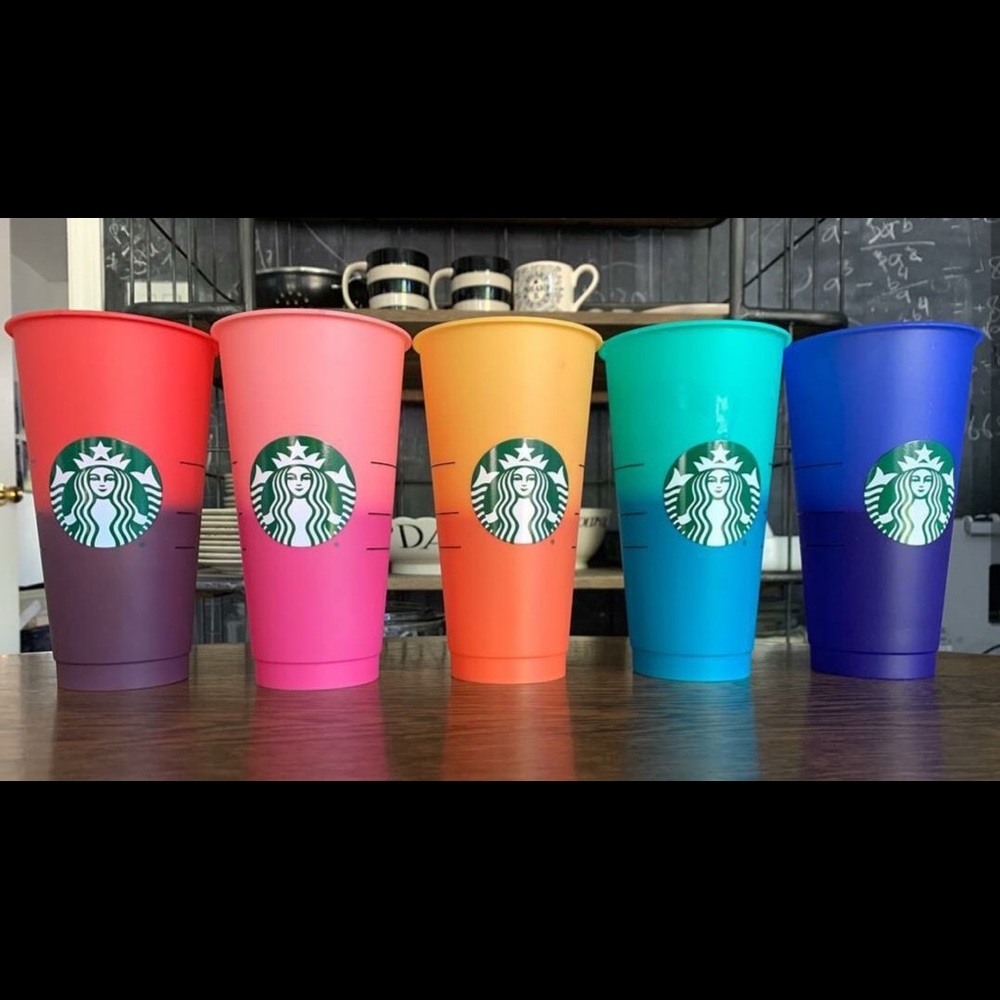 Starbucks color changing cups